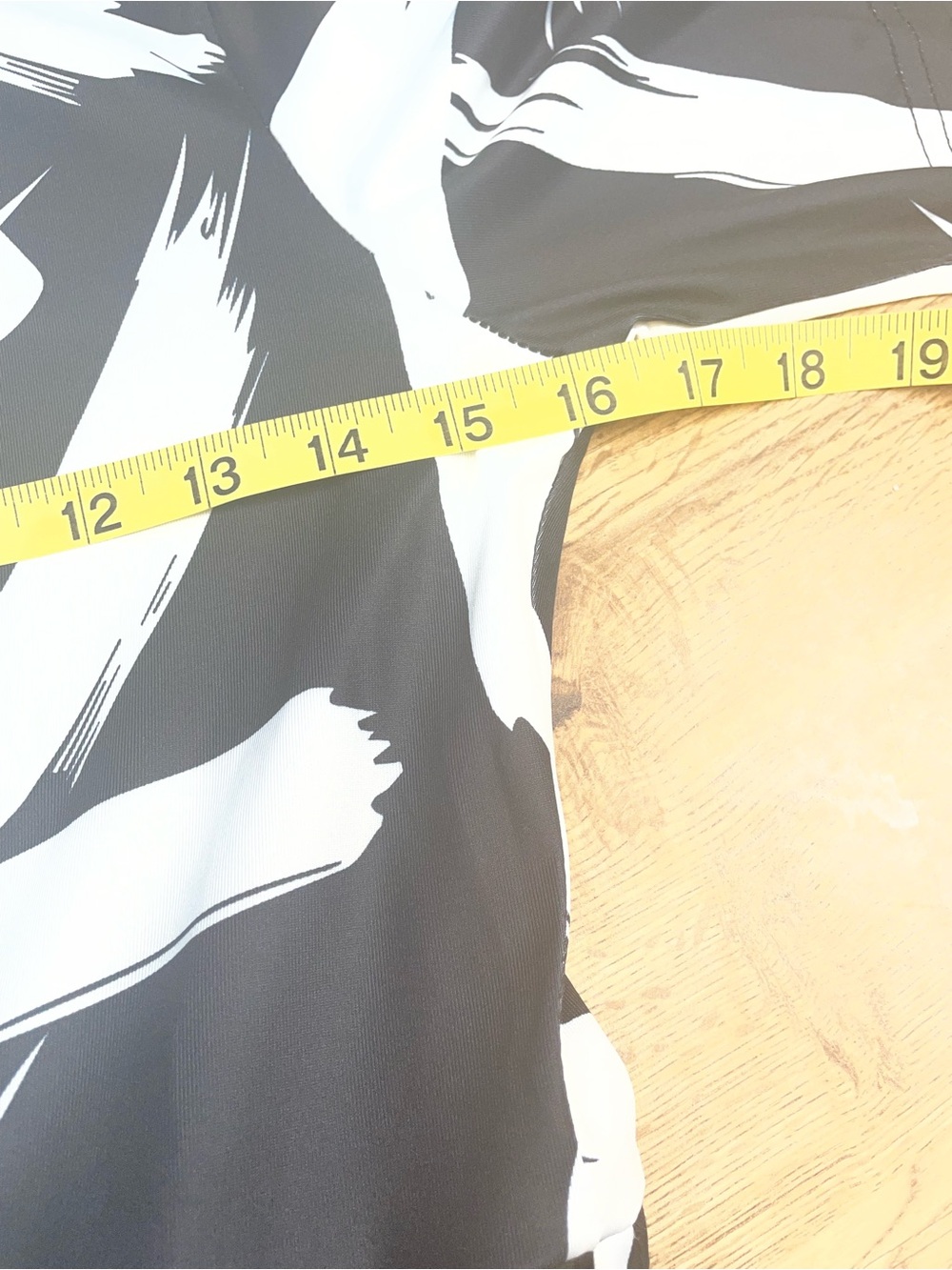 Black & White Brushstroke Midi Dress - Elegant Contrast - Picture 6 of 7
